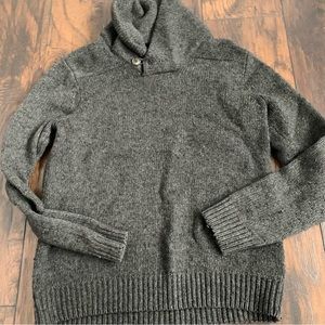 Jeff Banks London | Grey Wool Pullover Sweater Small